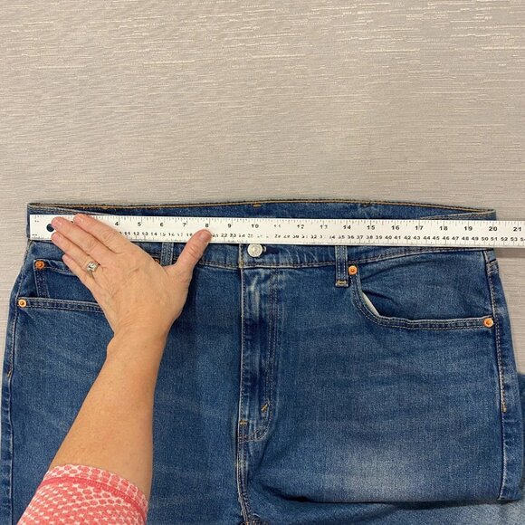 Levi's 505 Jeans Mens 40 x 30 Straight Leg Regular Fit Medium Wash Denim Pants - Picture 7 of 13